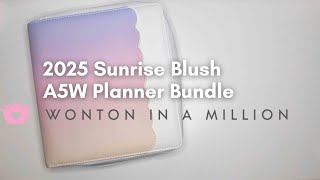 WIAM 2025 Sunrise Blush A5W PLanner  Journal with Fran [upl. by Niowtna472]