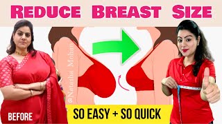 How to Reduce Breast Size FAST amp Lift Breast Size Naturally  Best Way To Reduce Breast Fat Fast [upl. by Yeldnarb233]