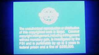 Warner Home Video logo full screen with FBI warning [upl. by Ocir739]