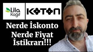 Koton Lilak Nerede Fiyat İstikrarı Nerede İskonto [upl. by Caffrey]