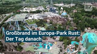 Drohnenvideo Der Tag nach dem Großbrand im EuropaPark [upl. by Bogart]