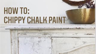 Beginner chalk paint DIY  Chippy Chalk Paint Finish  Definition Home [upl. by Robinet]