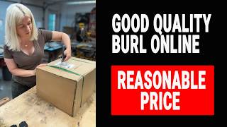 I bought good quality maple burl online Wood unboxing from NWTimber [upl. by Nemzzaj121]