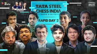 Tata Steel Chess India 2021 Rapid Day 2  Live commentary by Tania Sagar Samay [upl. by Yna]