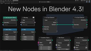 Blender 43 New Geometry Nodes [upl. by Elliot342]