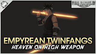 FFXIV  Viper Empyrean Twinfangs Heaven on High Weapon [upl. by Llehsal]