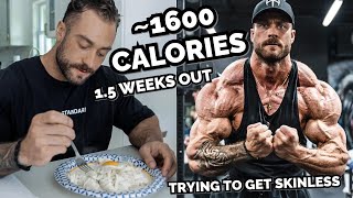 FULL DAY OF EATING TO GET SHREDDED FOR THE OLYMPIA  PUSHING LIMITS [upl. by Novaat]