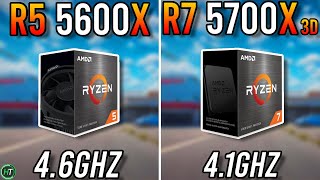 Ryzen 5 5600X vs Ryzen 7 5700X3D  Any Difference [upl. by Sollars]