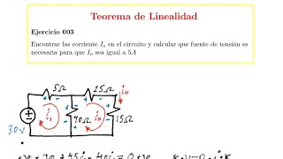 Teorema de Linealidad Ejercicio 003 [upl. by Starla837]