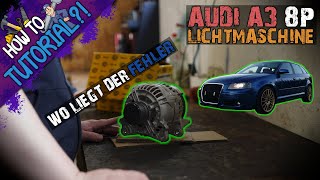 TUTORIAL  Audi A3 8P  Lichtmaschine Ein und Ausbauen car tutorial viralvideo [upl. by Lawford895]