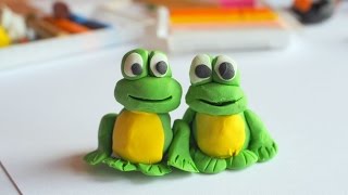 Jak ulepić żabę z plasteliny  how to make play doh frog [upl. by Milan573]