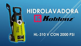 Hidrolavadora Koblenz HL310 V con 2000 PSI  Review Características y Uso [upl. by Diahann]