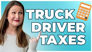 Truck Driver Taxes What You Need to Know [upl. by Roshelle774]