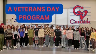 Chartiers Valley High School Choir  Veterans Day Program [upl. by Notgnillew]