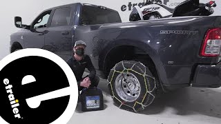 etrailer  Installing the Titan Chain Tire Chains on your 2022 Ram 3500 [upl. by Kwang]