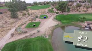 Desert Canyon Golf Club Hole 2 Flyover [upl. by Areemas]