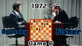 Bobby Fischer vs Boris Spassky ● World Championship match 1972 rd 6 [upl. by Isabeau276]