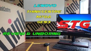 Lenovo  ThinkCentre M70a Gen 3  Unbox  Review [upl. by Rubens]