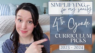 Homeschool 4th GRADE CURRICULUM PICKS  20232024  Homeschooling Elementary School  Notebooking [upl. by Ecadnac833]