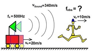 Physics 20 Sound and Sound Waves 21 of 49 Doppler Shift [upl. by Ortrude28]