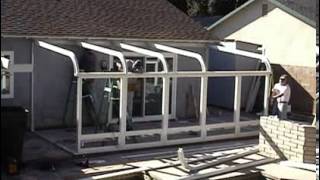 Curved Sunroom Installation Video [upl. by Ariak]