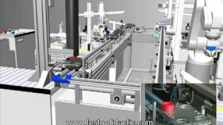 Festo MPS 500 System in CIROS simulation and reality [upl. by Aekan740]