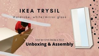 UNBOXING AND ASSEMBLY IKEA WARDROBE  TRYSIL  Cara Pemasangan Lemari IKEA TRYSIL [upl. by Consuelo206]