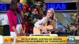 Unang Hirit Natalia Moon Australian singing sensation na bumibirit ng Pusong Bato [upl. by Ttevy305]