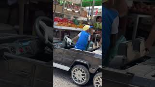 😱WOW  CUTIS goes to the market with his supercarcutis monkey shortvideo [upl. by Letram]