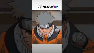 The 7th Hokage Of The leaf village is NARUTO UZUMAKI👿viral shorts anime [upl. by Haas668]