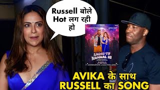 Andre Russell Avika Gor music video Ladki tu Kamal BTS Russell first Hindi music video with avika [upl. by Ahseneuq]