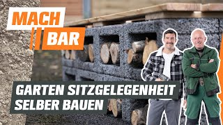 Garten Sitzgelegenheit selber bauen  OBI [upl. by Sayles]