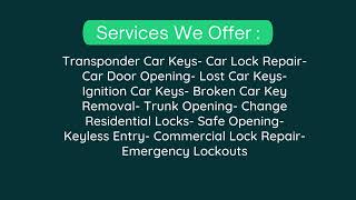 Car Locksmith Edgewood [upl. by Katinka]