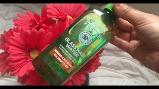 RESEÑA 💚 GARNIER FRUCTIS GLASS HAIR WATER PARA UN CABELLO LLENO DE BRILLO Y LISO EN SOLO 10 SEGUNDOS [upl. by Bebe]