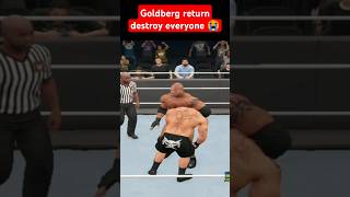 Goldberg take revenge destroy Brock Lesnar 😭💔 shorts wwe gaming goldberg brocklesnar trending [upl. by Sabec456]