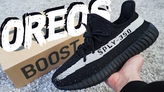 HAD TO HAVE THESE Yeezy 350 V2 Oreo Review [upl. by Eceerahs]