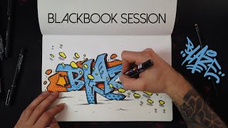 GRAFFITI blackbook SKETCH session 🧨 Blaze [upl. by Igiul801]