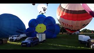 Hot Air Balloon morning ascent Longleat Icons Of The Sky 2024 ballooning air aviation [upl. by Adnirb]