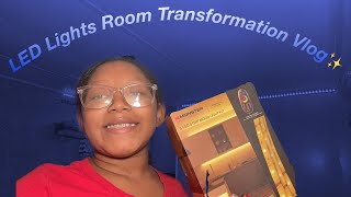 LED Lights Room Transformation Vlog ✨ [upl. by Rissa52]