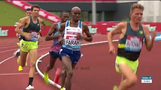 Mo Farah Win Mens 3000m Birmingham Diamond League 2017 [upl. by Louisette]