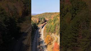 NS 278 Climbing a Steep Grade w Roaring Mid DPU railroad norfolksouthern train [upl. by Brody]