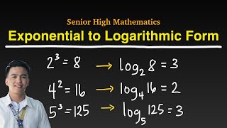 How to Convert Exponential to Logarithmic Form [upl. by Slotnick]