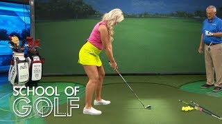 Golf Instruction How to properly hit a draw  School of Golf  Golf Channel [upl. by Kayne204]