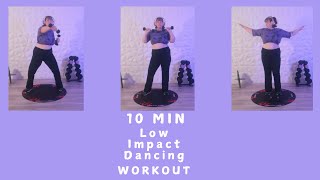 10 MIN Low impact dancing workout with light weights for fat loss weightlossworkout workout [upl. by Hut]