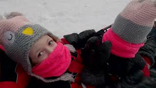 Husky Sledging at Santas Lapland in Saariselka Finland [upl. by Itnaihc27]