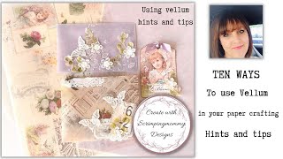 TEN ways to use vellum in your paper crafting hints and tips [upl. by Auos]