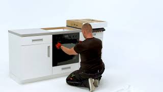 How to install your Electrolux Oven with Hob  Built Under installation [upl. by Enileoj54]