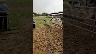 Pendleton RoundUp started calfr rodeoevent rodeodr rodeosport cowboys prcarodeo [upl. by Akihsar]