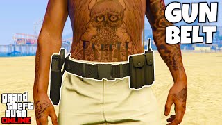 How to Get The GUN BELT on ANY OUTFIT In GTA 5 Online 169 NO TRANSFER GET IAA GUN BELT [upl. by Fabian712]