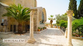 DOMINUS FLEVIT Church on the MOUNT Of OLIVES Jerusalem [upl. by Neerom]